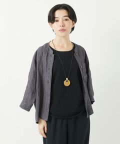 Maison de CINQ / メゾン ドゥ サンク シャツ・ブラウス | リネンストライプシャツブラウス