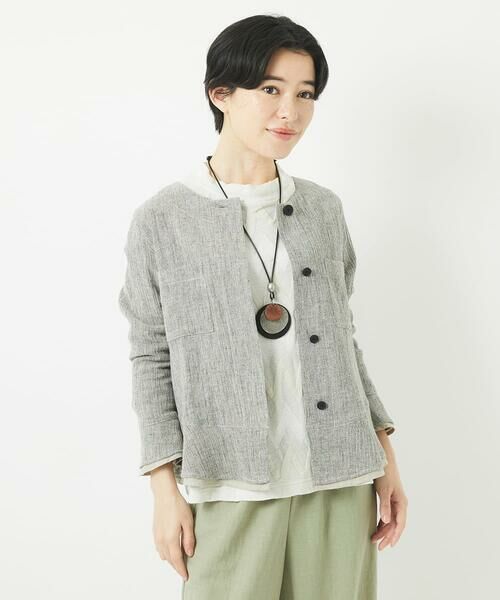 Maison de CINQ / メゾン ドゥ サンク シャツ・ブラウス | 楊柳ブラウスジャケット | 詳細1