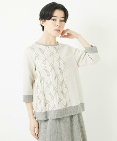 Maison de CINQ / メゾン ドゥ サンク シャツ・ブラウス | レーヨンリネンエンブロイダリーブラウス