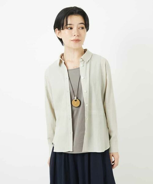 Maison de CINQ / メゾン ドゥ サンク シャツ・ブラウス | スクエアボタンコットンブラウス | 詳細1
