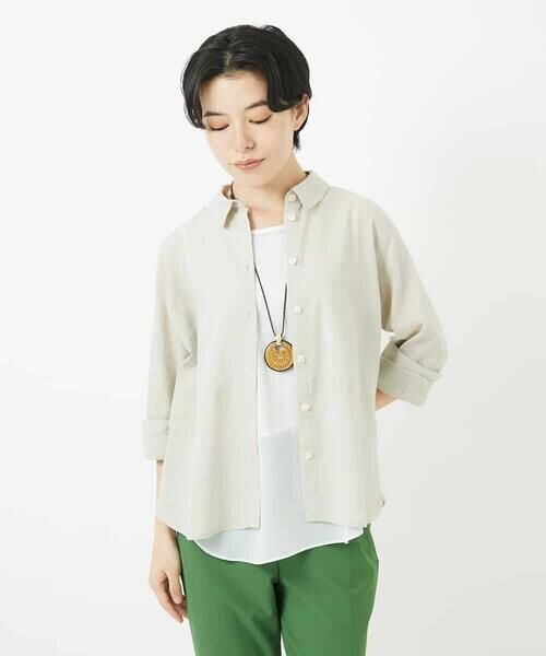 Maison de CINQ / メゾン ドゥ サンク シャツ・ブラウス | スクエアボタンコットンブラウス | 詳細3