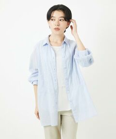 Maison de CINQ / メゾン ドゥ サンク シャツ・ブラウス | コットンボイル襟付きデザインシャツ