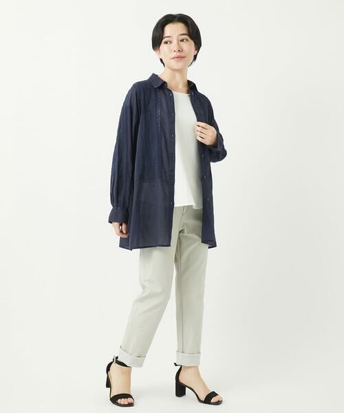 Maison de CINQ / メゾン ドゥ サンク シャツ・ブラウス | コットンボイル襟付きデザインシャツ | 詳細27