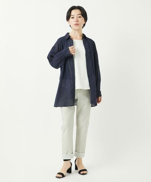 Maison de CINQ / メゾン ドゥ サンク シャツ・ブラウス | コットンボイル襟付きデザインシャツ | 詳細28