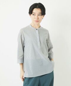 Maison de CINQ / メゾン ドゥ サンク シャツ・ブラウス | オーガニックコットンストライプブラウス