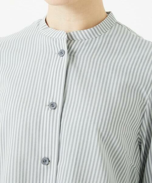 Maison de CINQ / メゾン ドゥ サンク チュニック | オーガニックコットンストライプチュニック丈ブラウス | 詳細13