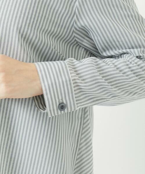 Maison de CINQ / メゾン ドゥ サンク チュニック | オーガニックコットンストライプチュニック丈ブラウス | 詳細14