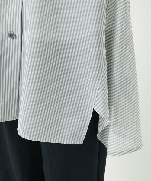 Maison de CINQ / メゾン ドゥ サンク チュニック | オーガニックコットンストライプチュニック丈ブラウス | 詳細15