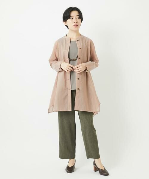 Maison de CINQ / メゾン ドゥ サンク チュニック | オーガニックコットンストライプチュニック丈ブラウス | 詳細24