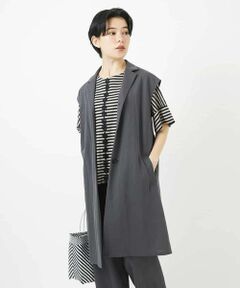 Maison de CINQ / メゾン ドゥ サンク ベスト | カノコ編みロングジレ