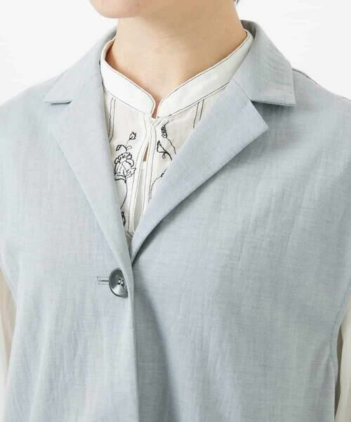 Maison de CINQ / メゾン ドゥ サンク ベスト | カノコ編みロングジレ | 詳細11