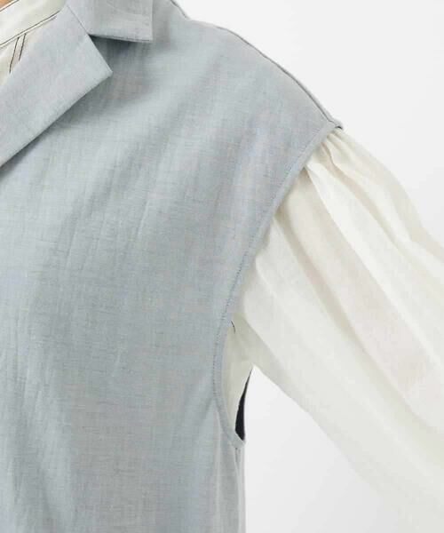 Maison de CINQ / メゾン ドゥ サンク ベスト | カノコ編みロングジレ | 詳細12