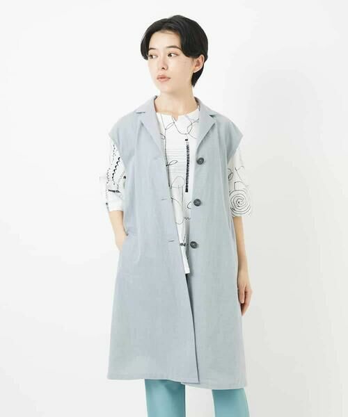 Maison de CINQ / メゾン ドゥ サンク ベスト | カノコ編みロングジレ | 詳細2