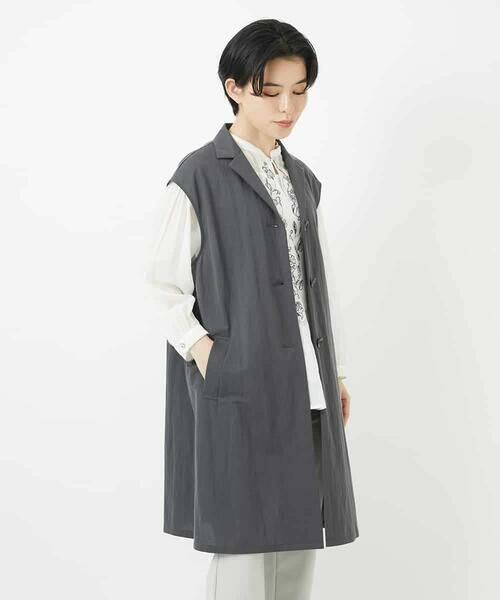 Maison de CINQ / メゾン ドゥ サンク ベスト | カノコ編みロングジレ | 詳細4