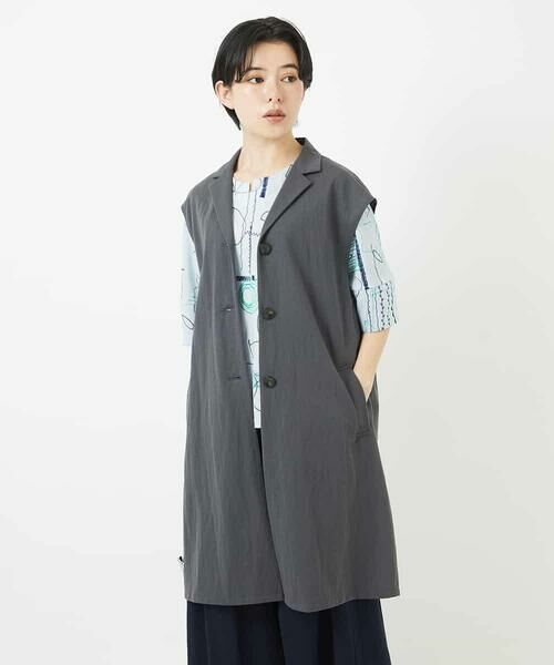 Maison de CINQ / メゾン ドゥ サンク ベスト | カノコ編みロングジレ | 詳細5