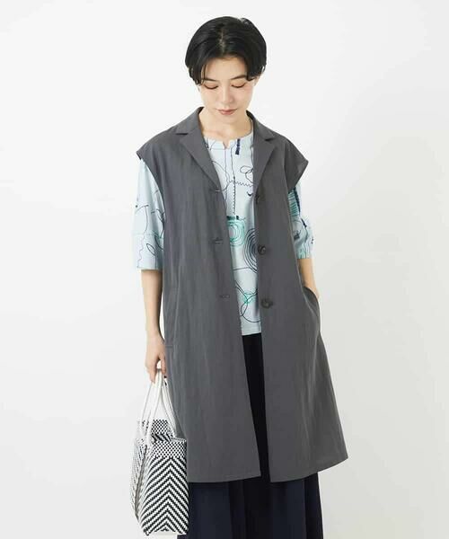 Maison de CINQ / メゾン ドゥ サンク ベスト | カノコ編みロングジレ | 詳細6