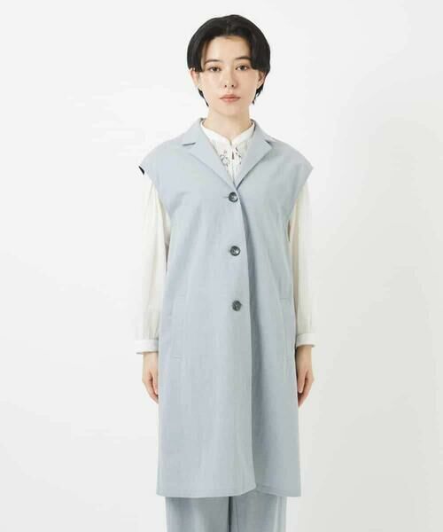 Maison de CINQ / メゾン ドゥ サンク ベスト | カノコ編みロングジレ | 詳細8