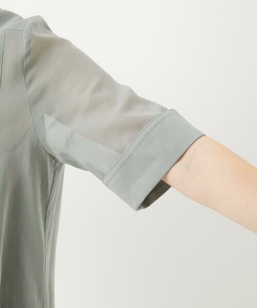 Maison de CINQ / メゾン ドゥ サンク ロング・マキシ丈ワンピース | コットンオーガンジーシャツワンピース | 詳細17