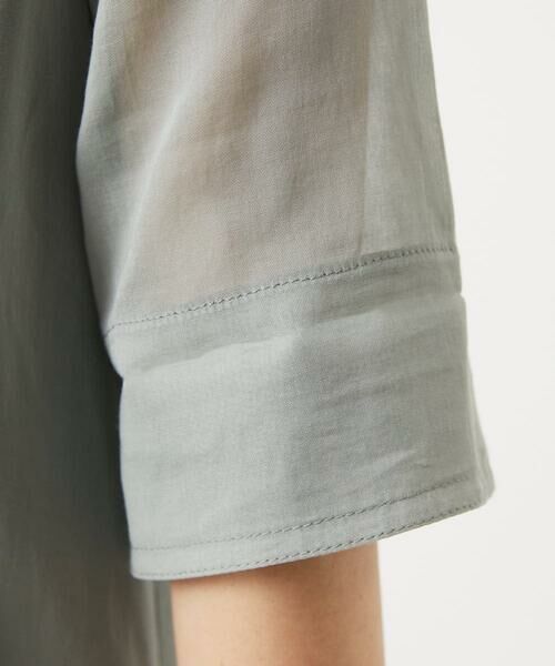 Maison de CINQ / メゾン ドゥ サンク ロング・マキシ丈ワンピース | コットンオーガンジーシャツワンピース | 詳細21