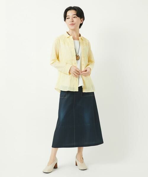 Maison de CINQ / メゾン ドゥ サンク ロング・マキシ丈スカート | [リバーシブル]デニムペイズリープリントスカート | 詳細25