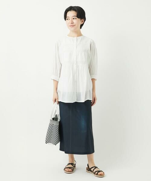 Maison de CINQ / メゾン ドゥ サンク ロング・マキシ丈スカート | [リバーシブル]デニムペイズリープリントスカート | 詳細27