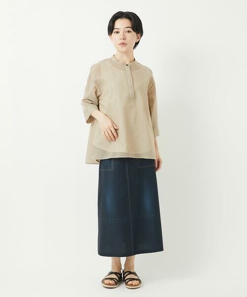 Maison de CINQ / メゾン ドゥ サンク ロング・マキシ丈スカート | [リバーシブル]デニムペイズリープリントスカート | 詳細29