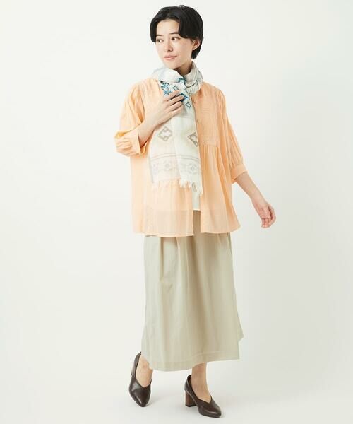 Maison de CINQ / メゾン ドゥ サンク ロング・マキシ丈スカート | ナイロンストレッチタフタスカート | 詳細14