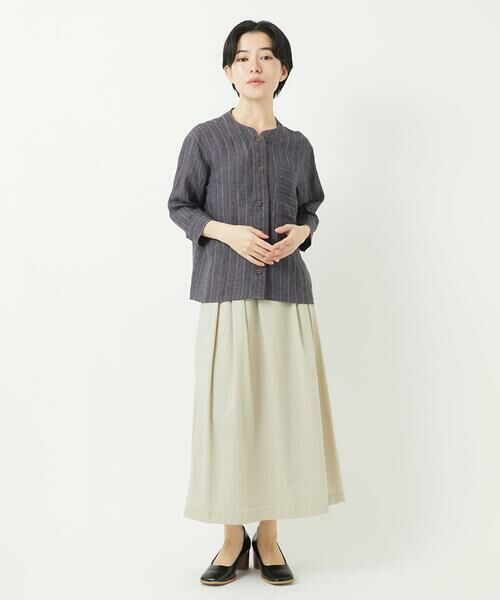 Maison de CINQ / メゾン ドゥ サンク ロング・マキシ丈スカート | ナイロンストレッチタフタスカート | 詳細18