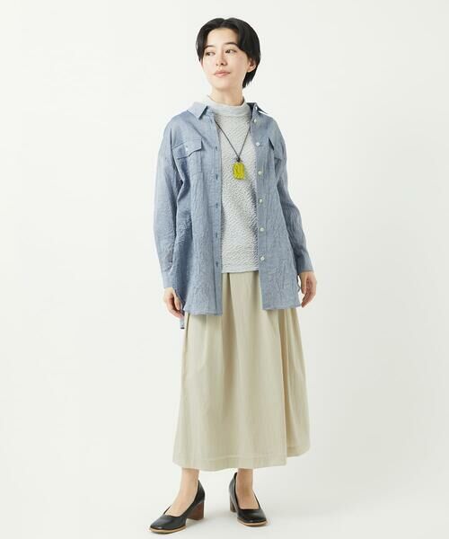 Maison de CINQ / メゾン ドゥ サンク ロング・マキシ丈スカート | ナイロンストレッチタフタスカート | 詳細20