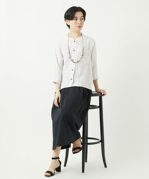 Maison de CINQ / メゾン ドゥ サンク ロング・マキシ丈スカート | ナイロンストレッチタフタスカート | 詳細26