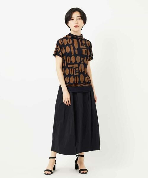 Maison de CINQ / メゾン ドゥ サンク ロング・マキシ丈スカート | ナイロンストレッチタフタスカート | 詳細29