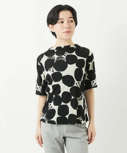 Maison de CINQ / メゾン ドゥ サンク カットソー | [日本製]コットンガーゼフライスドットバタフライカットソー | 詳細10