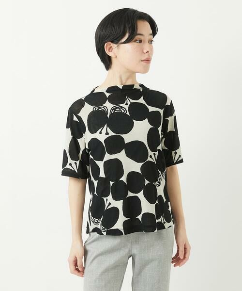 Maison de CINQ / メゾン ドゥ サンク カットソー | [日本製]コットンガーゼフライスドットバタフライカットソー | 詳細11