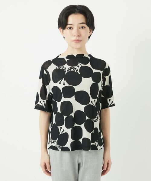 Maison de CINQ / メゾン ドゥ サンク カットソー | [日本製]コットンガーゼフライスドットバタフライカットソー | 詳細13