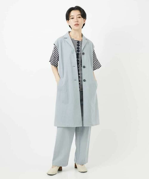 Maison de CINQ / メゾン ドゥ サンク カットソー | [日本製]レースデザインボーダーカットソー | 詳細25