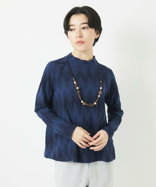 Maison de CINQ / メゾン ドゥ サンク カットソー | [日本製]ヤバネジャガードカットソー | 詳細2