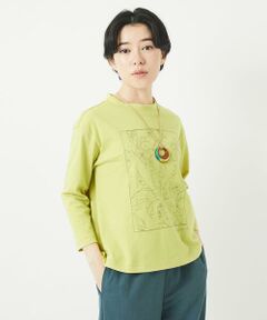 Maison de CINQ / メゾン ドゥ サンク カットソー | [日本製]エココットン9分袖カットソー