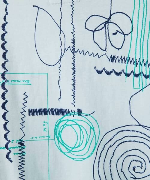 Maison de CINQ / メゾン ドゥ サンク カットソー | [日本製]線描きフラワープリントカットソー | 詳細13