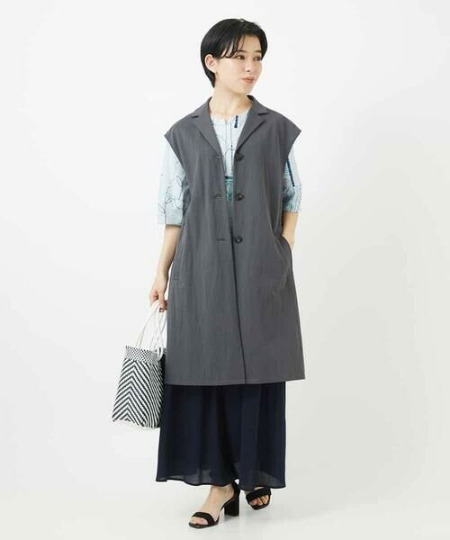 Maison de CINQ / メゾン ドゥ サンク カットソー | [日本製]線描きフラワープリントカットソー | 詳細29