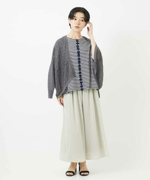 Maison de CINQ / メゾン ドゥ サンク その他パンツ | 強撚ピケワイドパンツ | 詳細1