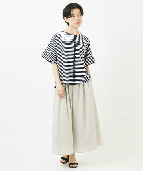 Maison de CINQ / メゾン ドゥ サンク その他パンツ | 強撚ピケワイドパンツ | 詳細2