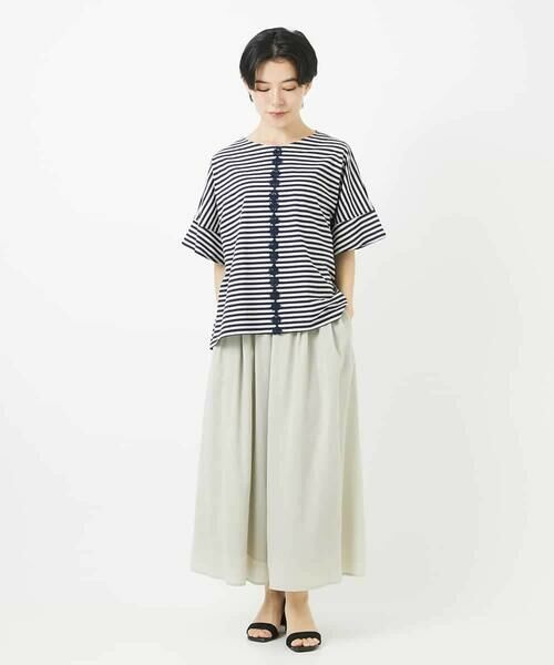 Maison de CINQ / メゾン ドゥ サンク その他パンツ | 強撚ピケワイドパンツ | 詳細3