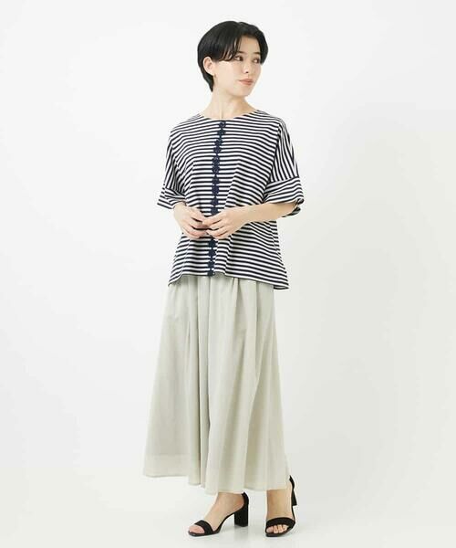 Maison de CINQ / メゾン ドゥ サンク その他パンツ | 強撚ピケワイドパンツ | 詳細5