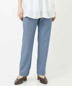 Maison de CINQ / メゾン ドゥ サンク その他パンツ | [3サイズ展開・接触冷感・夏向け素材]デニム風綾プリントハイテンションストレッチパンツ