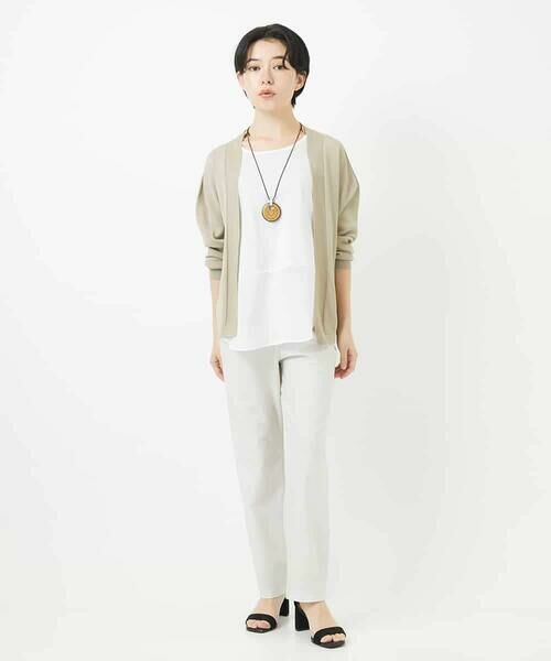 Maison de CINQ / メゾン ドゥ サンク その他パンツ | [3サイズ展開・接触冷感・夏向け素材]デニム風綾プリントハイテンションストレッチパンツ | 詳細20