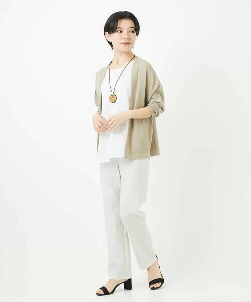 Maison de CINQ / メゾン ドゥ サンク その他パンツ | [3サイズ展開・接触冷感・夏向け素材]デニム風綾プリントハイテンションストレッチパンツ | 詳細21