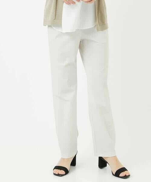 Maison de CINQ / メゾン ドゥ サンク その他パンツ | [3サイズ展開・接触冷感・夏向け素材]デニム風綾プリントハイテンションストレッチパンツ | 詳細4