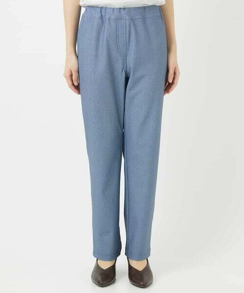 Maison de CINQ / メゾン ドゥ サンク その他パンツ | [3サイズ展開・接触冷感・夏向け素材]デニム風綾プリントハイテンションストレッチパンツ | 詳細5