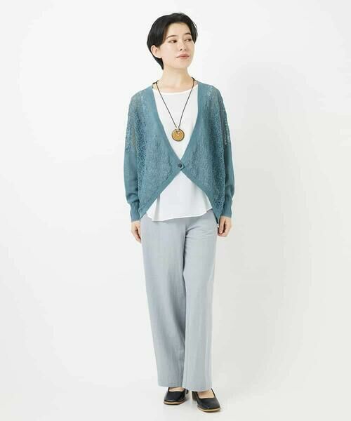 Maison de CINQ / メゾン ドゥ サンク カーディガン・ボレロ | 透かし柄ニットカーディガン | 詳細21