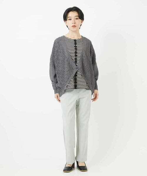 Maison de CINQ / メゾン ドゥ サンク カーディガン・ボレロ | 透かし柄ニットカーディガン | 詳細30